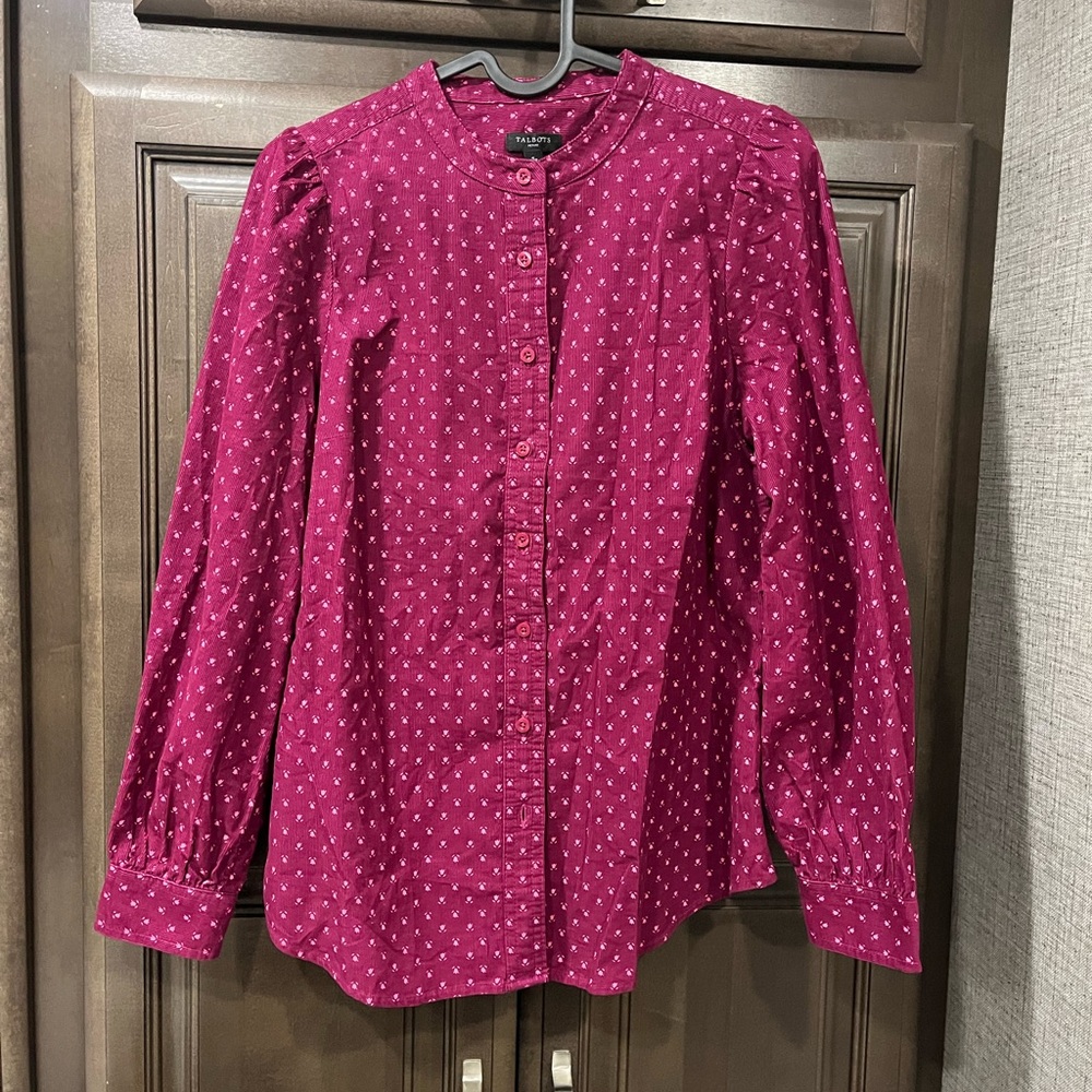 Talbots corduroy button down
